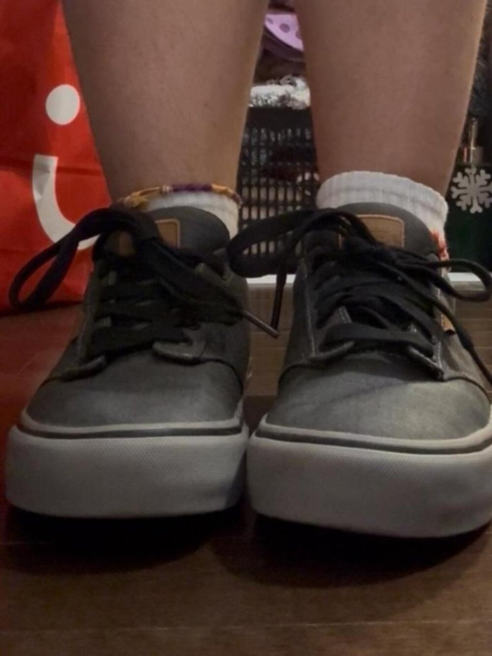 grey mens vans
